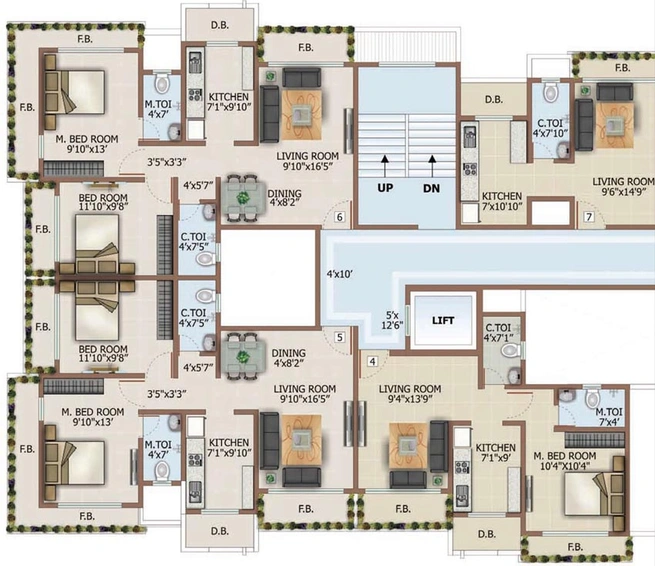 Floor Plan of DV Shree Shashwat in Mira Road East, Thane - Image 121758