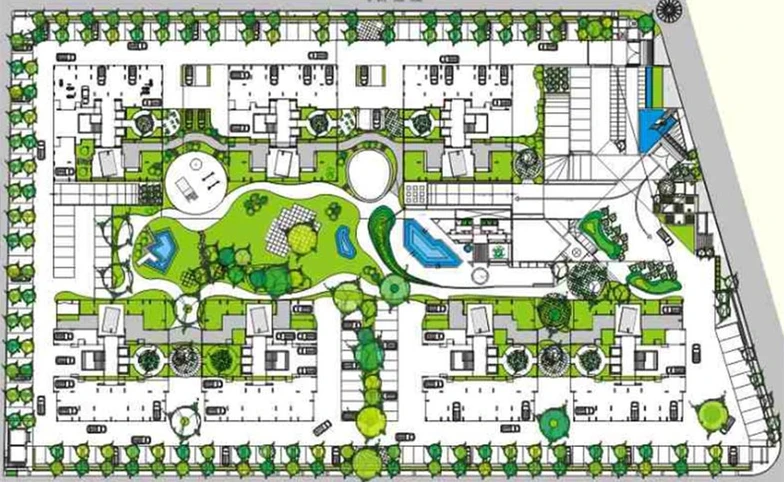 Master Plan of Pacifica Green Acres in Prahlad Nagar, Ahmedabad - Image 264362