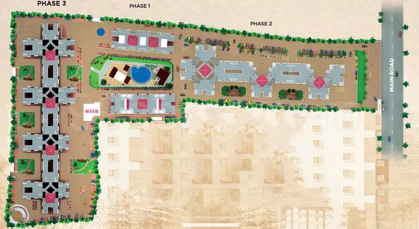 Master Plan of Arun Sanskriti in Wakad, Pune - Image 345507