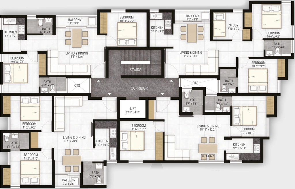 Floor Plan of Magishaa Vihas Vajra in Villivakkam, Chennai - Image 343242