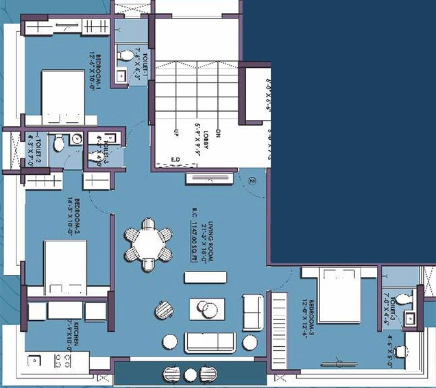 3 BHK Flat in Atharv Abrol in Vile Parle East, Mumbai - Image 847701
