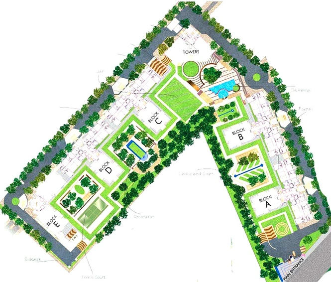 Master Plan of Silverglades The Ivy in Sector 28, Gurgaon - Image 237815
