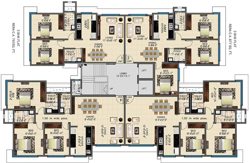 Floor Plan of Atharv Saraswati in Vile Parle East, Mumbai - Image 256521