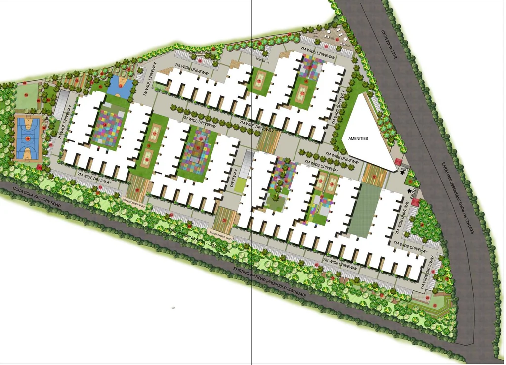 Master Plan of Pacifica Aavaas in Miyapur, Hyderabad - Image 314577