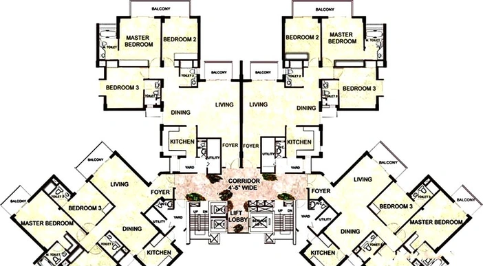 Floor Plan of SS Delight and Splendours in Sector 57, Gurgaon - Image 238321