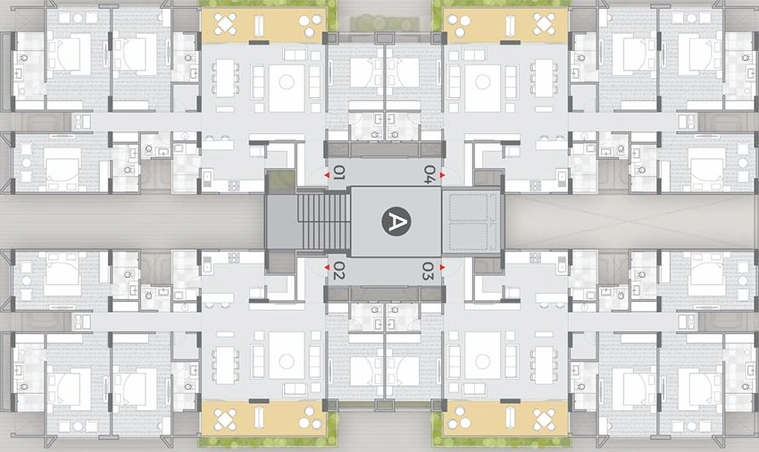 Floor Plan of Vishwanath Aman in Thaltej, Ahmedabad - Image 271555
