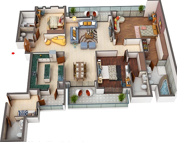 3 BHK Flat in Experion Windchants in Sector 112, Gurgaon - Image 837873