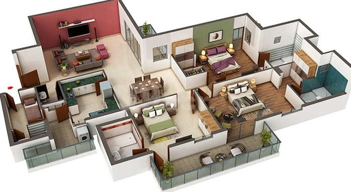 3 BHK Flat in Experion Windchants in Sector 112, Gurgaon - Image 837874
