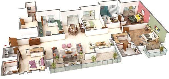 4 BHK Flat in Experion Windchants in Sector 112, Gurgaon - Image 837877