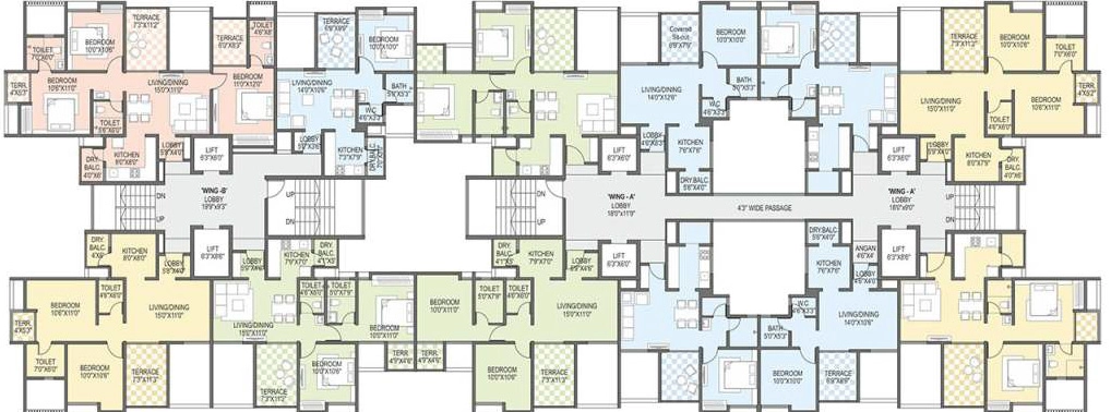 Floor Plan of Saniket Sunwinds in Bavdhan, Pune - Image 349218