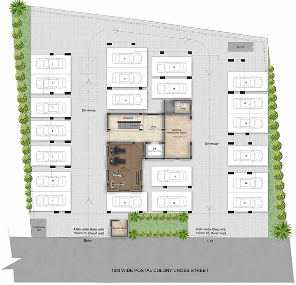 Master Plan of Krishna Ekta in West Mambalam, Chennai - Image 284258