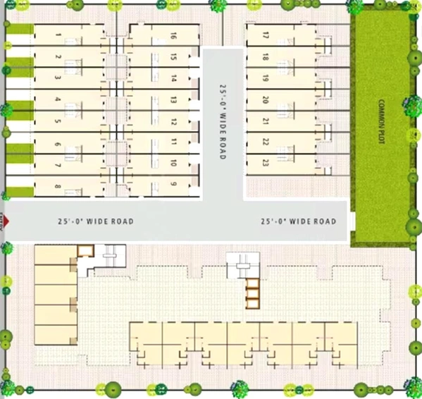 Master Plan of Paarijat Homes in Vatva, Ahmedabad - Image 264274