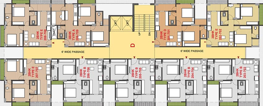 Floor Plan of Paarijat Vishwas in Vatva, Ahmedabad - Image 264311