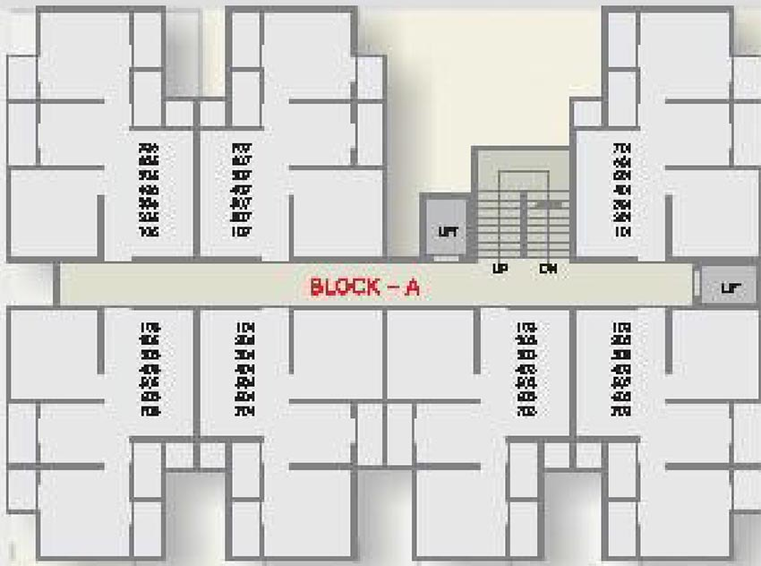 Floor Plan of Paarijat Upvan in Vatva, Ahmedabad - Image 264296
