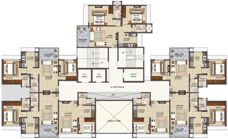 Floor Plan of SS Balaji Emerald in Dombivli, Thane - Image 168586