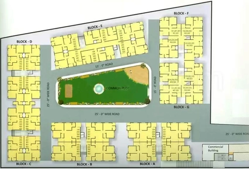 Master Plan of Takshashila Mahadev Greens in Amraiwadi, Ahmedabad - Image 270234