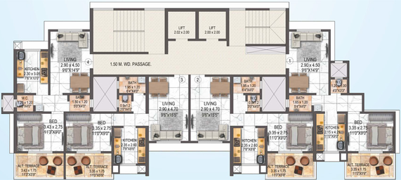 Floor Plan of SS Balaji Gopal in Dombivli, Thane - Image 168592