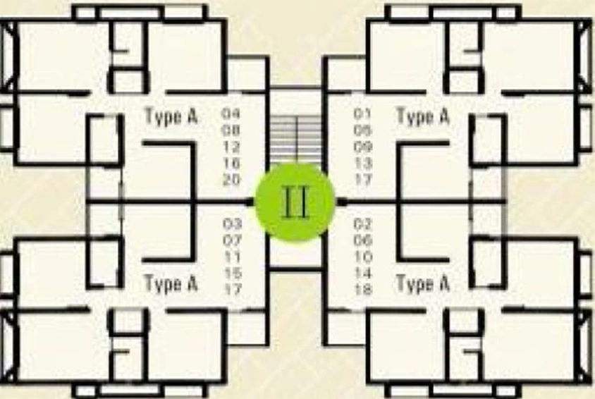 Floor Plan of Takshashila Eco Green in Vastral, Ahmedabad - Image 270599