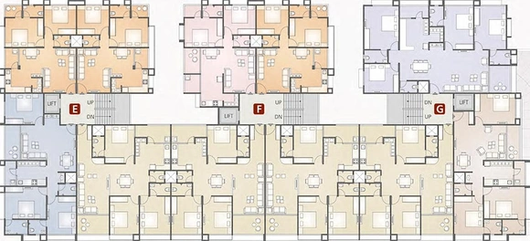 Floor Plan of Takshashila Colonials in Maninagar, Ahmedabad - Image 265655