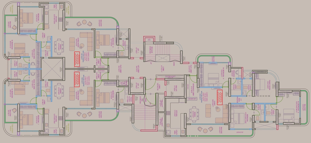 Floor Plan of NB Skies in Ravet, Pune - Image 349192