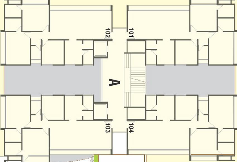 Floor Plan of Vivaan Magnolia Residency in Jodhpur Village, Ahmedabad - Image 272092