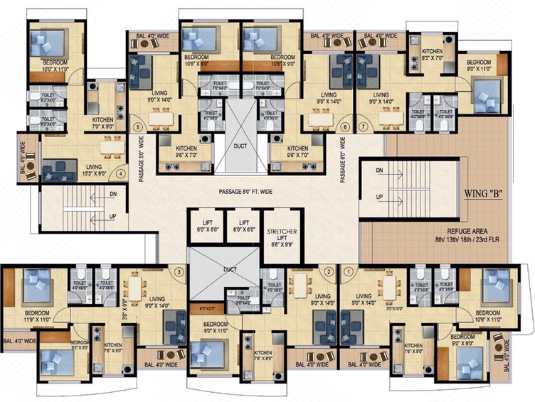 Floor Plan of SS Balaji Siddhivinayak Complex in Dombivli, Thane - Image 168631