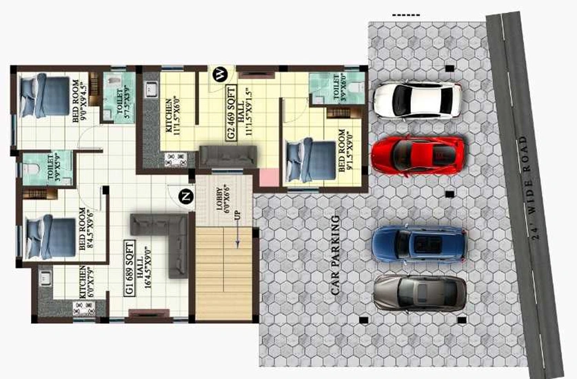 Master Plan of MP Sanvi in Anakaputhur, Chennai - Image 237559
