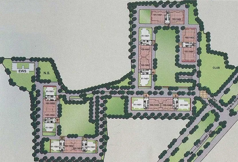 Master Plan of Vipul Belmonte in Sector 53, Gurgaon - Image 237988
