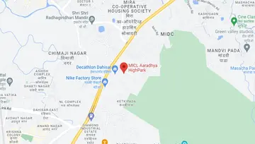 Location of MICL Aaradhya Parkwood - Image 22180