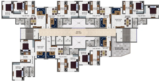 Floor Plan of SS Balaji Vasant in Dombivli, Thane - Image 168639