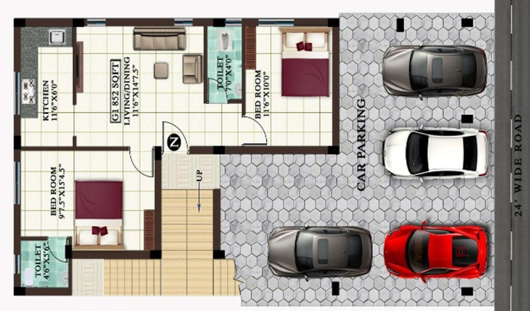 Master Plan of MP Renzo in Selaiyur, Chennai - Image 237876