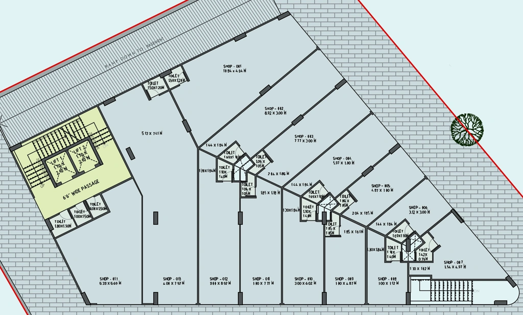 Floor Plan of HR Exeter 2 in Ambawadi, Ahmedabad - Image 358064