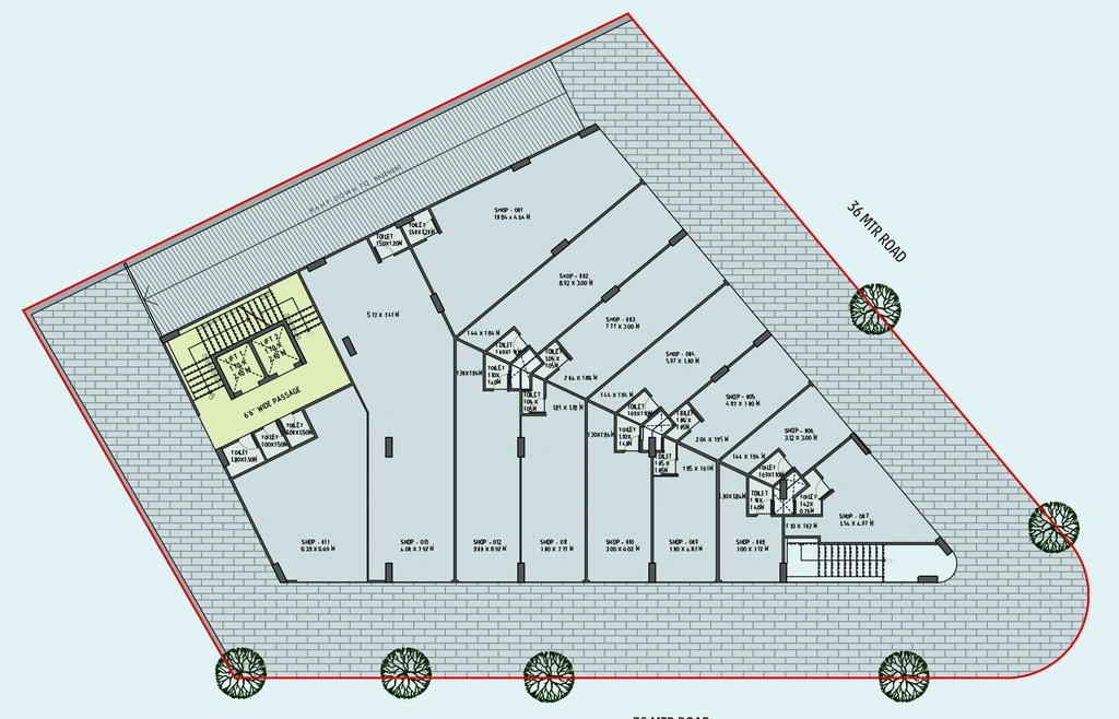 Master Plan of HR Exeter 2 in Ambawadi, Ahmedabad - Image 358063