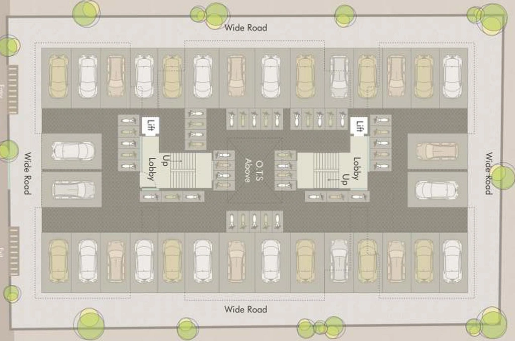 Master Plan of Dwarkesh Meridian Regalia in Atladara, Vadodara - Image 128203