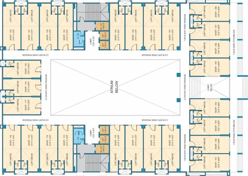 Floor Plan of Choice 10 Biz Park in Viman Nagar, Pune - Image 346654