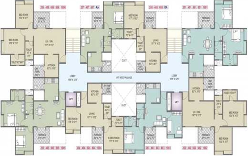 Floor Plan of Choice Goodwill Valencia in Dhanori, Pune - Image 346734