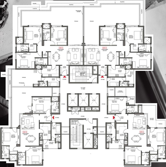 Floor Plan of Alpha Corp Sky 1 in Sector 15, Gurgaon - Image 235786