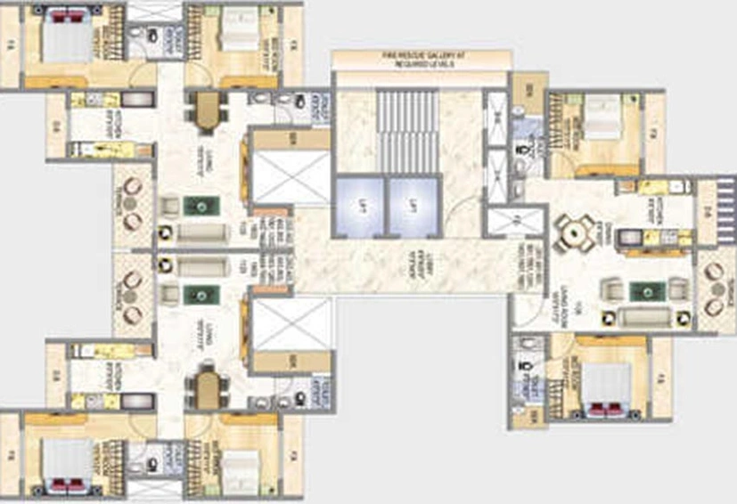 Floor Plan of GHP Aston in Kharghar, Navi Mumbai - Image 240622