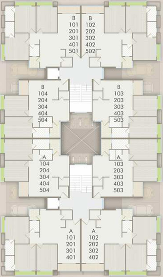 Floor Plan of Dwarkesh Vrajraj in Manjalpur, Vadodara - Image 128412