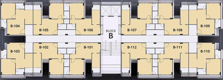 Floor Plan of Saanvi Aarambh in Chandlodiya, Ahmedabad - Image 266566