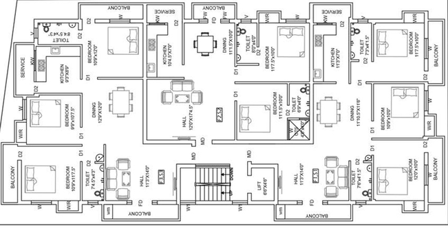 Floor Plan of Sree Guru Skanda in Thoraipakkam, Chennai - Image 244799