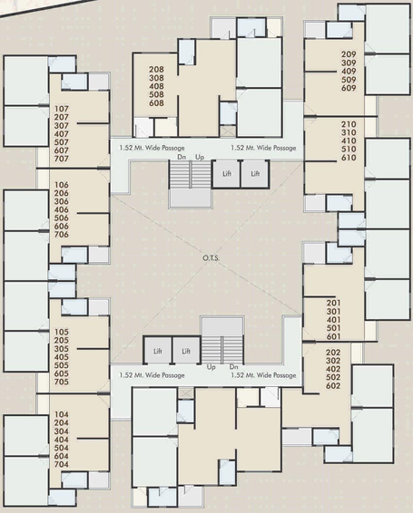 Floor Plan of Shreeji Sharnam Icon in Madhavpura, Vadodara - Image 128768