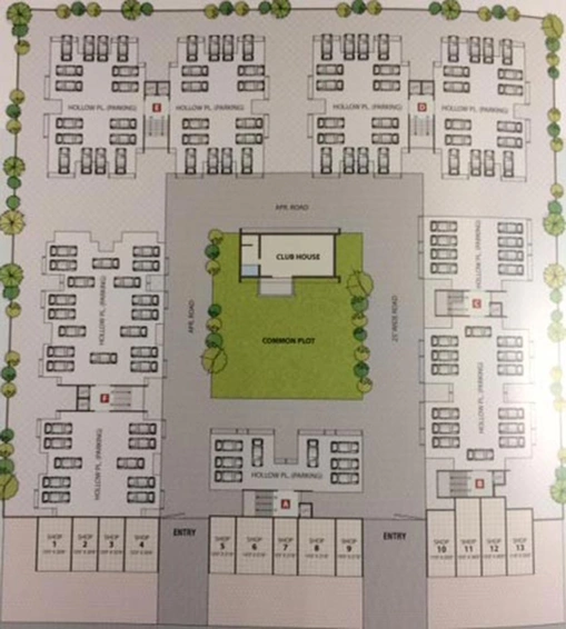 Master Plan of Sheladia Vrundavan Skyline in Vastral, Ahmedabad - Image 267773