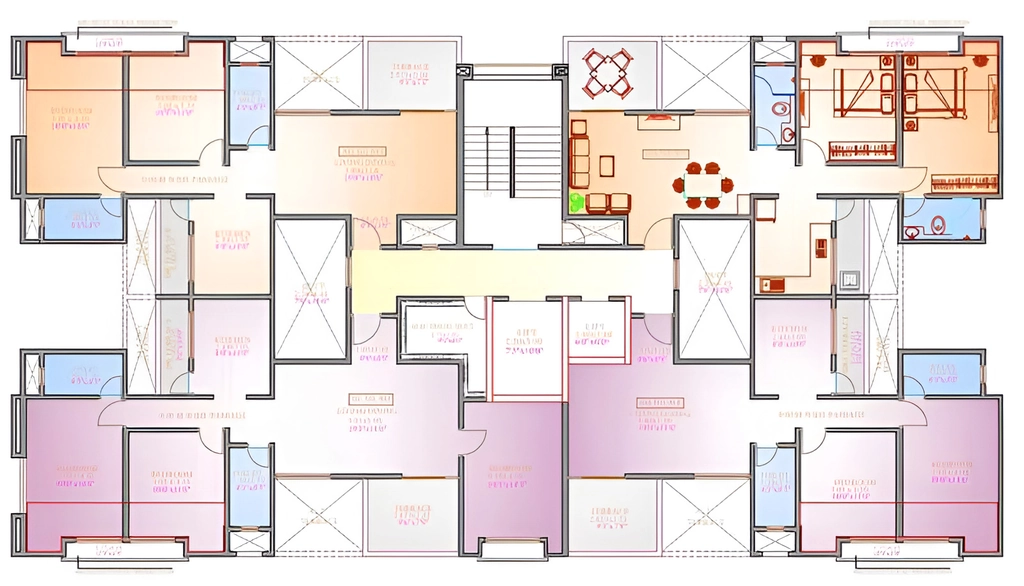 Floor Plan of Vasupujya Neco Skypark in Pimple Nilakh, Pune - Image 349277
