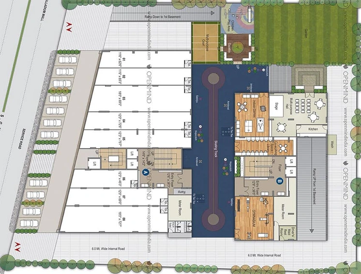 Master Plan of Vandematram Sky 100 in Thaltej, Ahmedabad - Image 270317