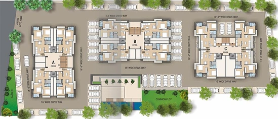 Master Plan of Vandematram Vashudha in Gota, Ahmedabad - Image 270922