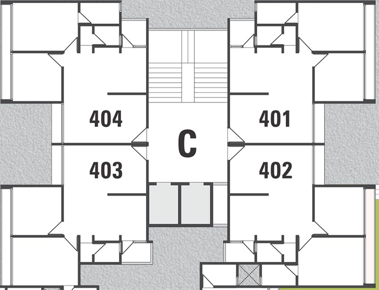 Floor Plan of Vandematram Vridavan Height in Gota, Ahmedabad - Image 270961