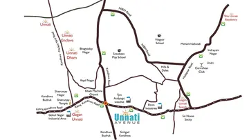 Location of Unnati Avenue - Image 349257
