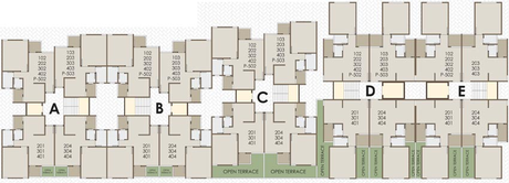 Floor Plan of Shree Swaminarayan Niketan in Ajwa Road, Vadodara - Image 128189
