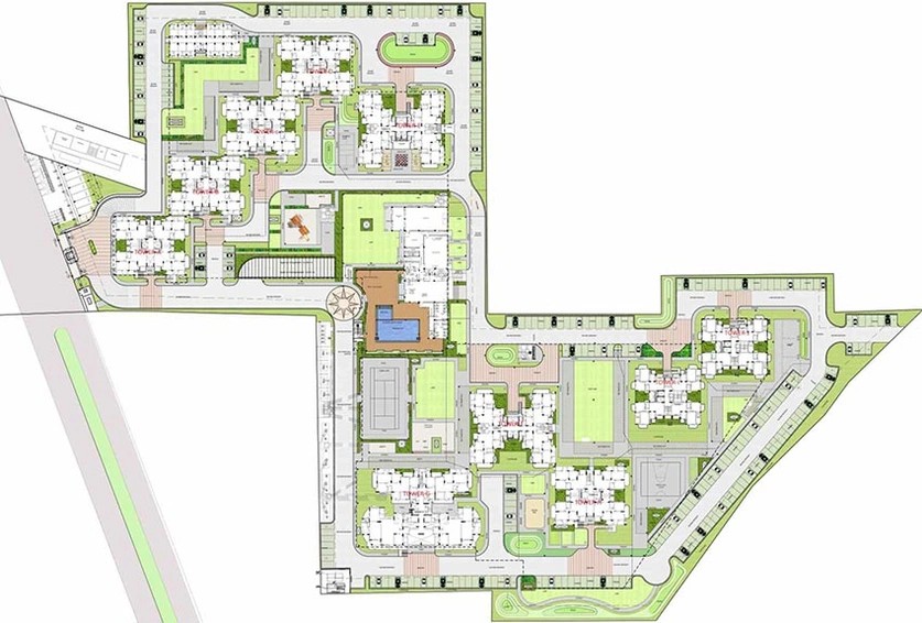 Master Plan of Spaze Privvy The Address in Sector 93, Gurgaon - Image 238310